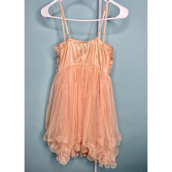 Rue21 Pink Ruffle Tulle Dress w/ Roses - Picture 8 of 8